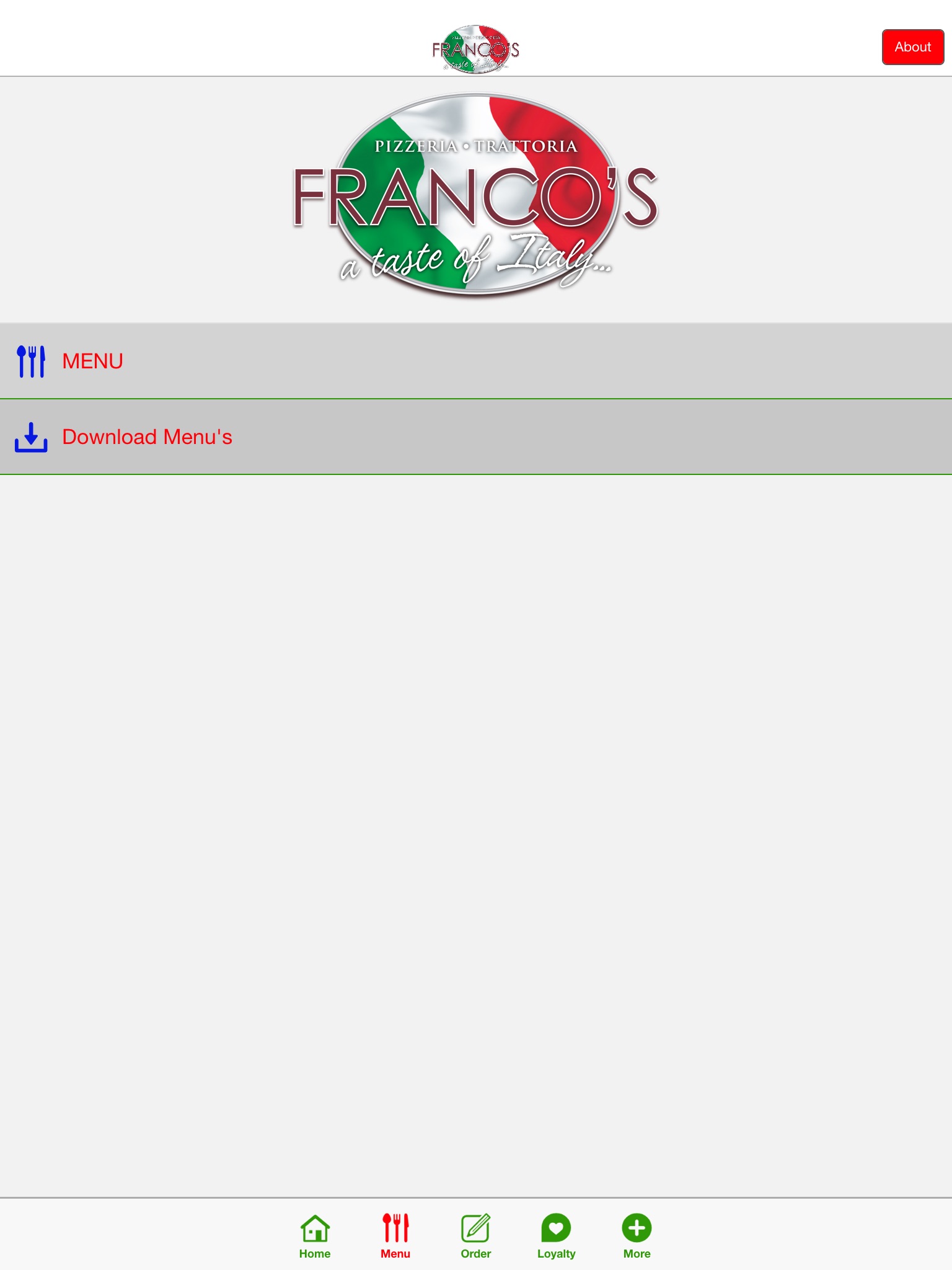 Franco's Italian Restaurant Longridge screenshot 2