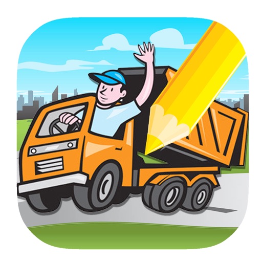 Color To Play Mine Truck For Preschool Kids iOS App