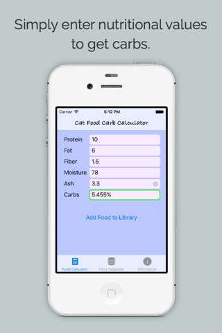 CarbCalc screenshot 2