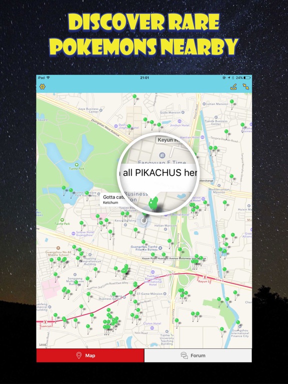 Poke Map Finder for Pokemon GO (ポケモン ゴー)のおすすめ画像1