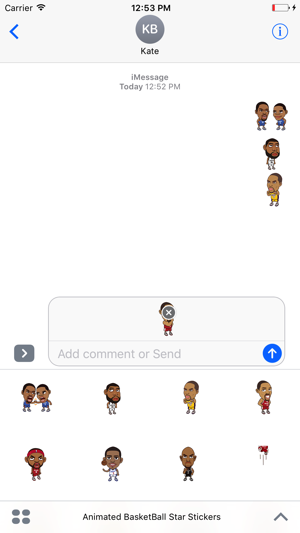 Animated Basket-Ball Star Stickers For iMessage(圖2)-速報App