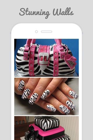 Zebra Design Wallpapers -Zebra Stripes Print Ideas screenshot 2
