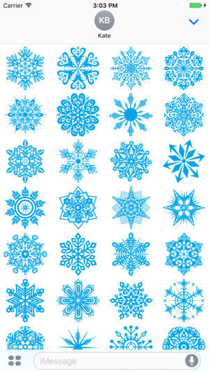 Beautiful Snowflakes Stickers(圖2)-速報App