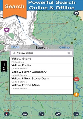 YellowStone offline chart for lake and park trails screenshot 4