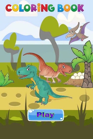 Book Coloring Dinosaurs screenshot 2