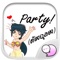 This is the official mobile iMessage Sticker & Keyboard app of Lady Lady School Character
