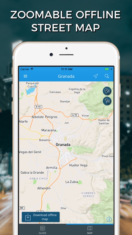 Granada Travel Guide with Offline Street Map screenshot-3