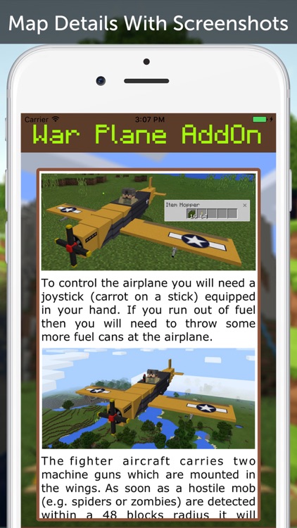 War Plane AddOn for Minecraft PE