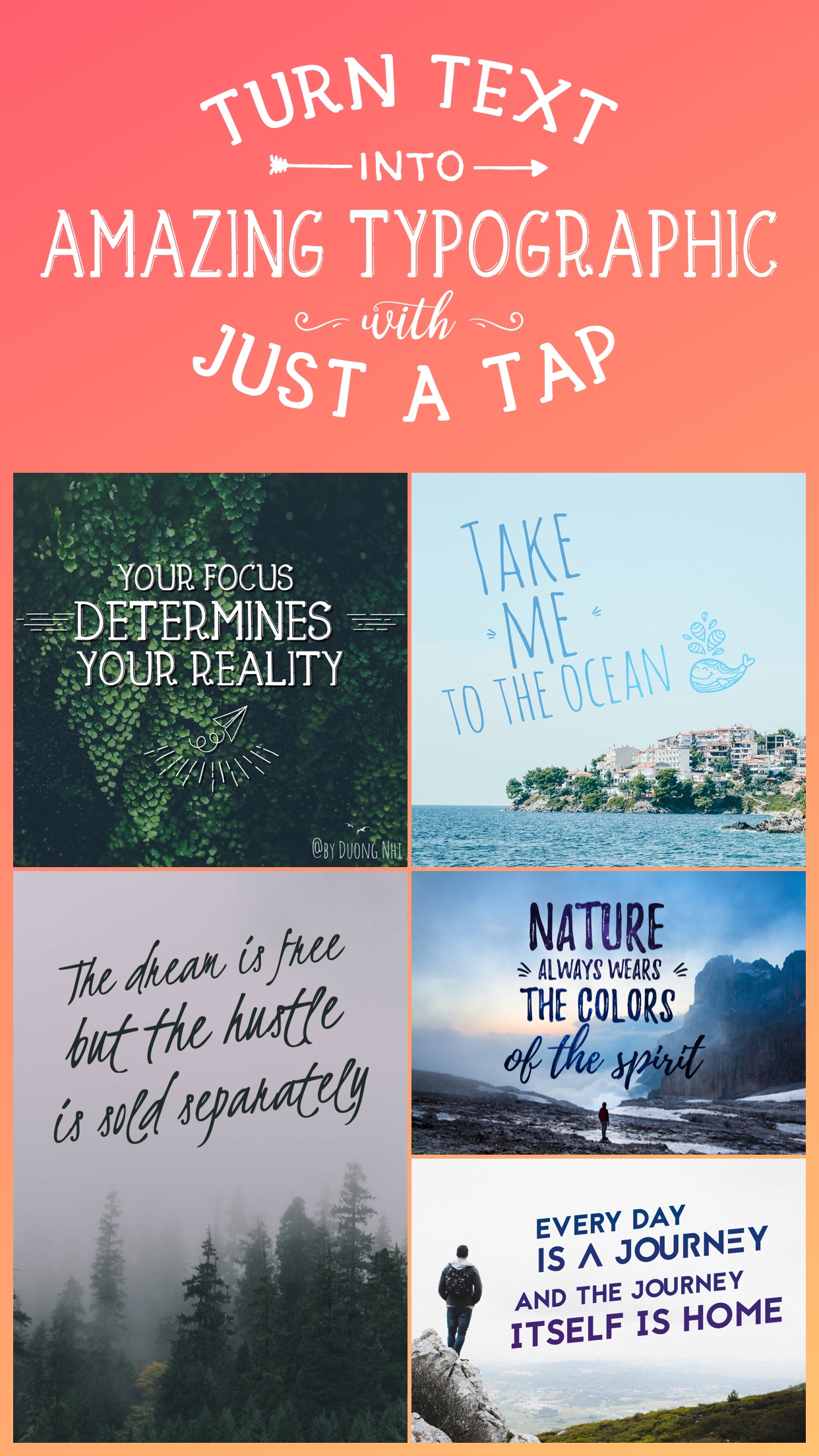 Screenshot do app TypiMage - Typography Editor