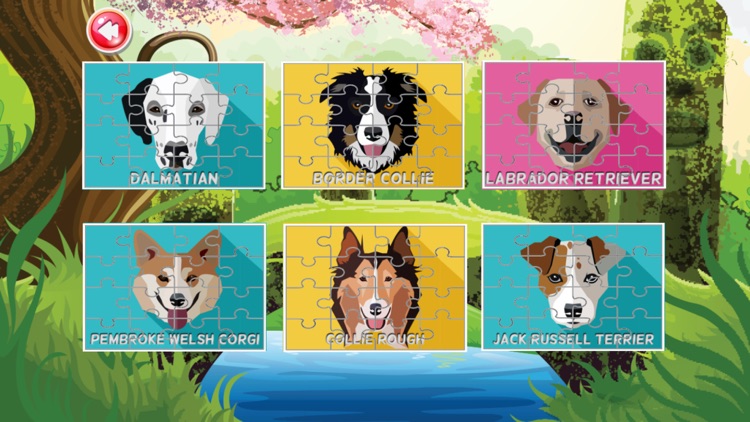 dog quiz jigsaw puzzle games for kids 2 to 7 years