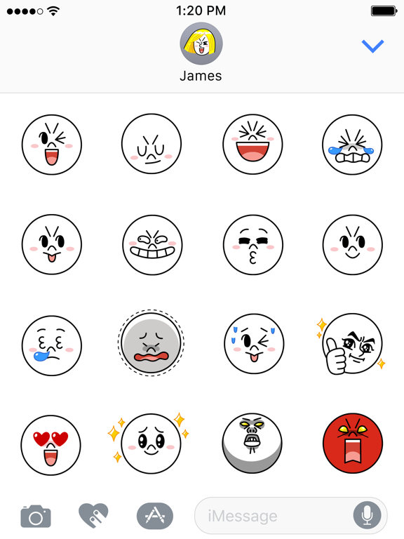 Witty-MOON Emoji - LINE FRIENDS screenshot 3
