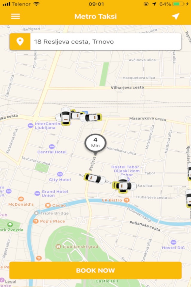TaxiMetro Ljubljana screenshot 2