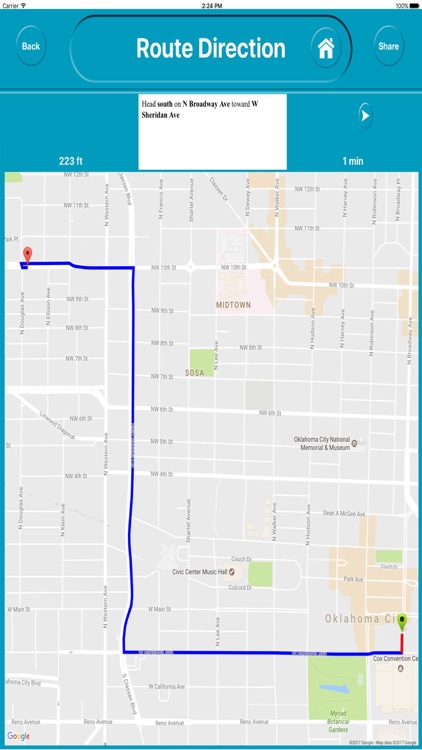 Oklahoma City Ok Offline City Maps with Navigation screenshot-4