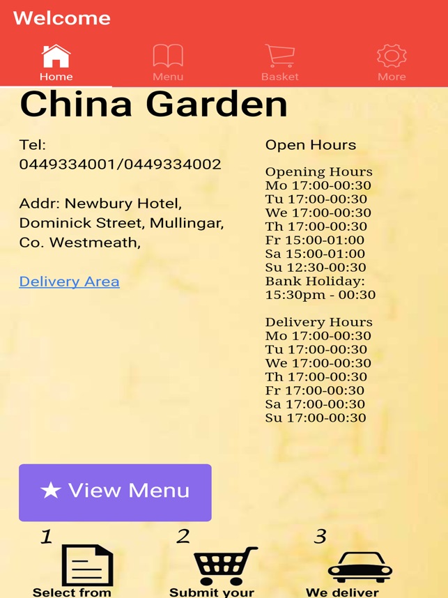 China Garden Mullingar Takeaway On The App Store