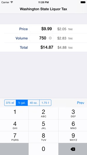 Washington State Liquor Tax Calculator(圖2)-速報App
