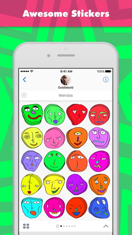 Weirdos stickers by Goldie Bold