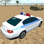 Police Car Survival Race in Modern Battlefield