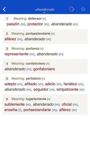 Spanish Synonym Dictionary(圖2)-速報App