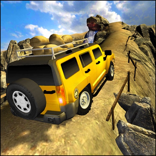 Offroad Truck Uphill Drive Icon