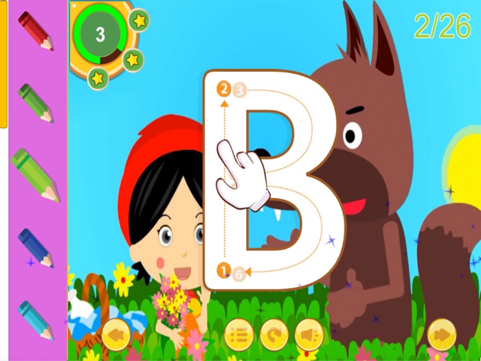 truyện ngụ ngôn Aesop và ABC Tracing cho mẫu giáo