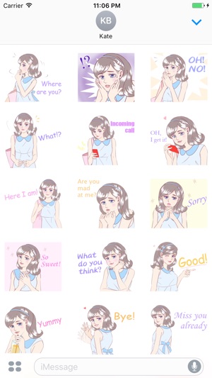 Zuri The Happy Girl English Stickers(圖2)-速報App