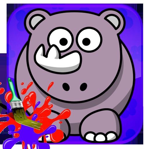 Animals Zoo Coloring Book - Painting Game for Kids Icon
