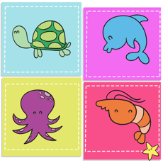 Activities of Ocean Match Puzzle Find The Pairs for kid