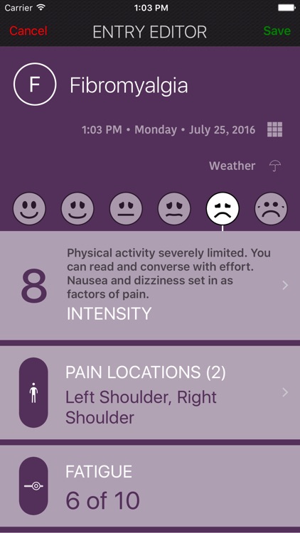 My Pain Diary & Symptom Tracker: Gold Edition screenshot-4
