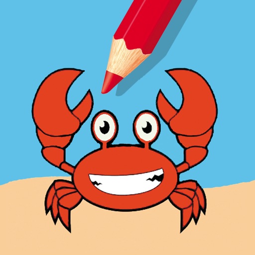 Best Coloring Book Game For Red Crab Version Icon