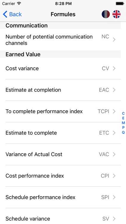 PMPReminder : Aide-mémoire PMP® CAPM® for iPhone screenshot-4