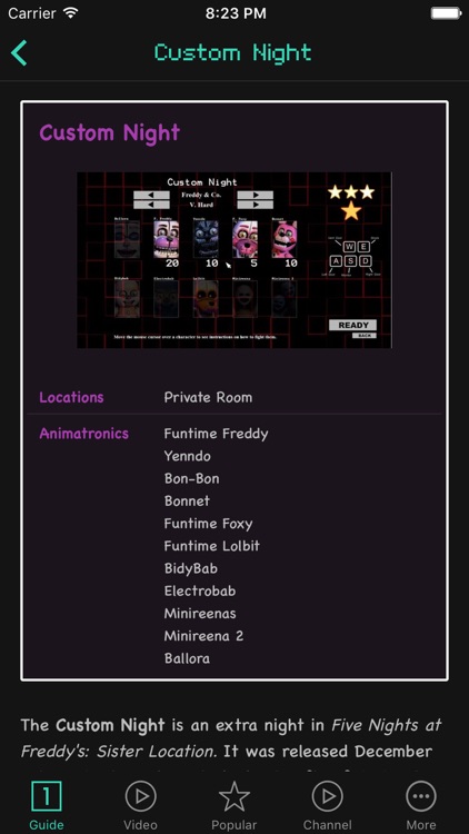 Guides For Five Nights At Freddy's Sister Location screenshot-1