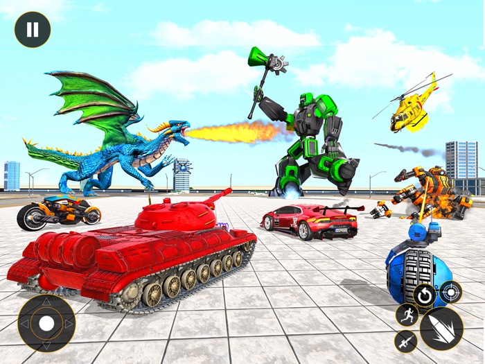 Multi Robot Car Transform Game