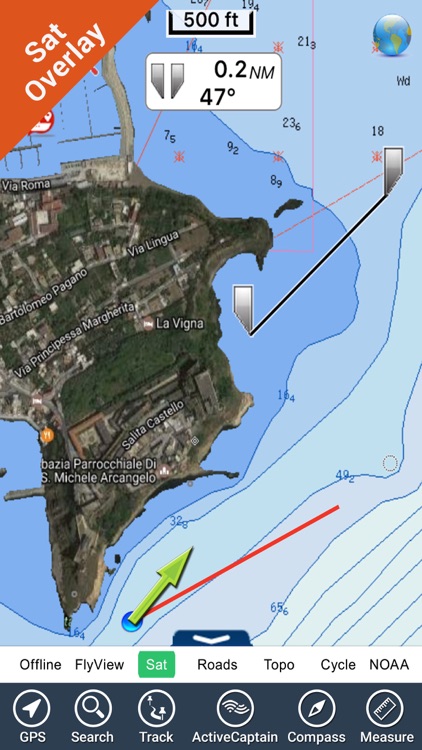 Marine : Lazio & Campania - GPS charts Navigator