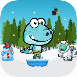 Little Dino Run - Snow Monster Adventure