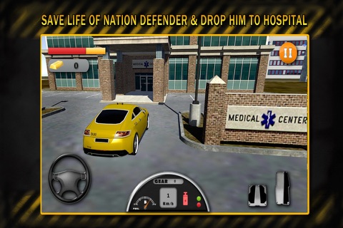 Taxi Driver Simulator-Rescue Cab 3D Town Duty 2017 screenshot 3