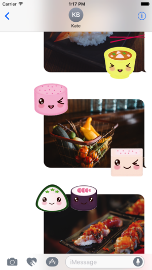 Animated Kawai Food Stickers