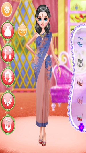 Indian Doll - Fashion Makeover Games For Girls(圖4)-速報App