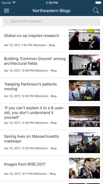 Northeastern University Libraries Scholarly Blogs screenshot-3