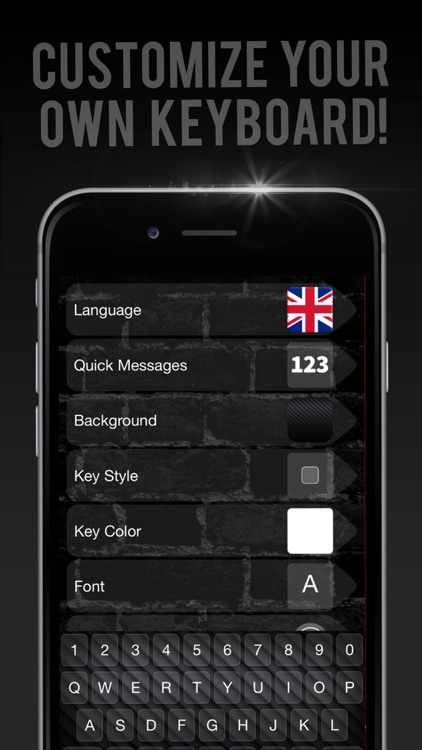 Black keyboard Themes – Cool Fonts Changer