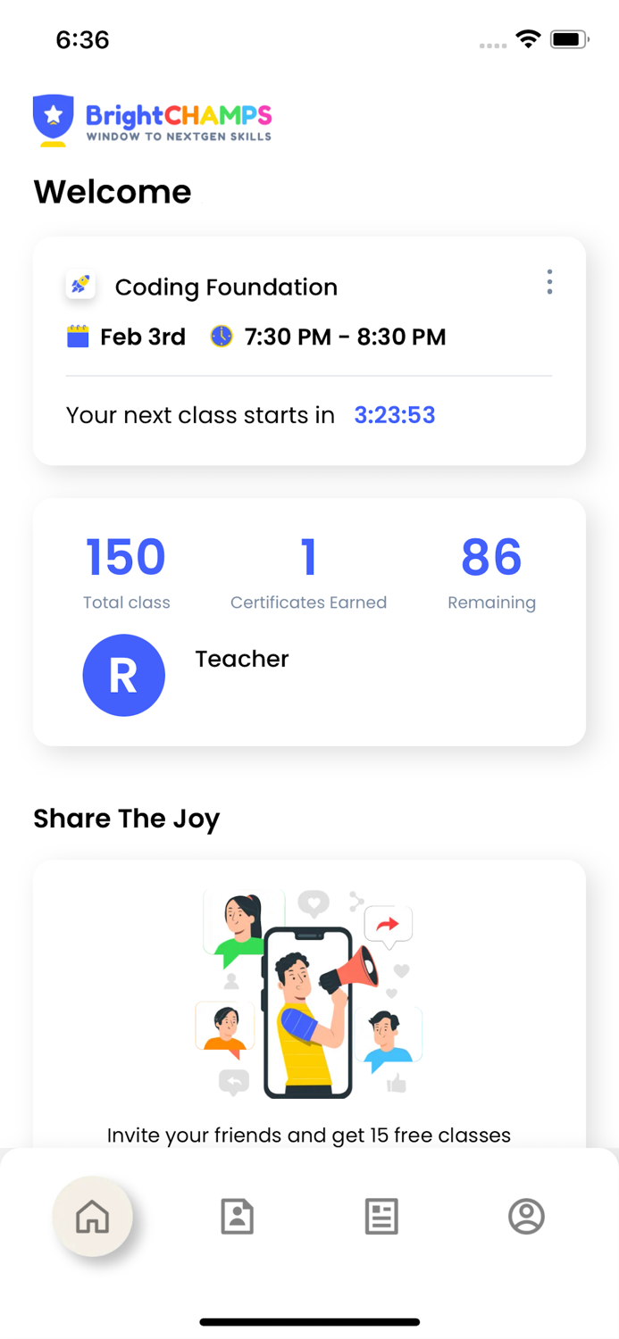 BrightCHAMPS Learner App
