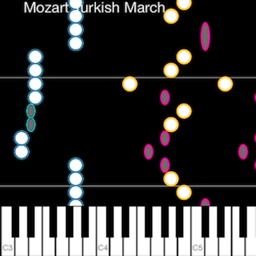 Piano Celestial - midi falling notes