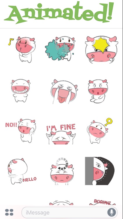 Funny Milk Cow Animated