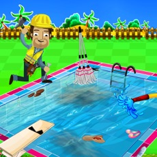 Activities of Swimming Pool Repair & Cleanup- Cleaning Game