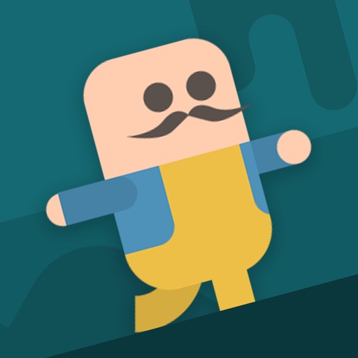 Moustached Runner Icon
