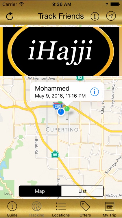 Hajj Pilgrim Tracker App