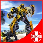 Robot Squad - Beach Rescue Flying Robot Hero