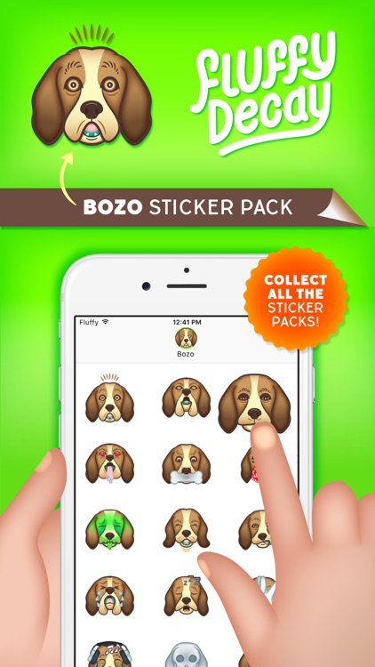 Fluffy Decay Bozo Sticker Pack