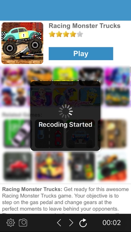 Weby - Web Browser for HTML5 Online Game Recorder