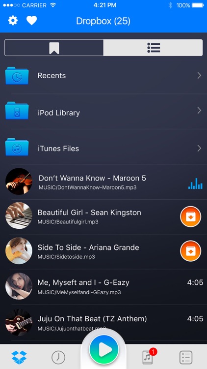 Cloud music player - free music for Dropbox screenshot-4