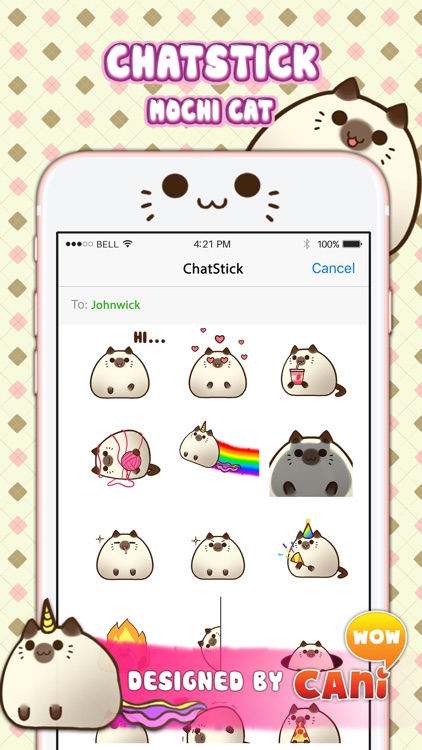 Mochi Cat Stickers & Emoji Keyboard By ChatStick
